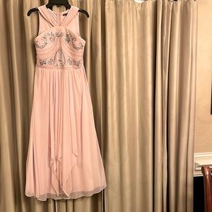 Baby Pink Girls Sequin Formal